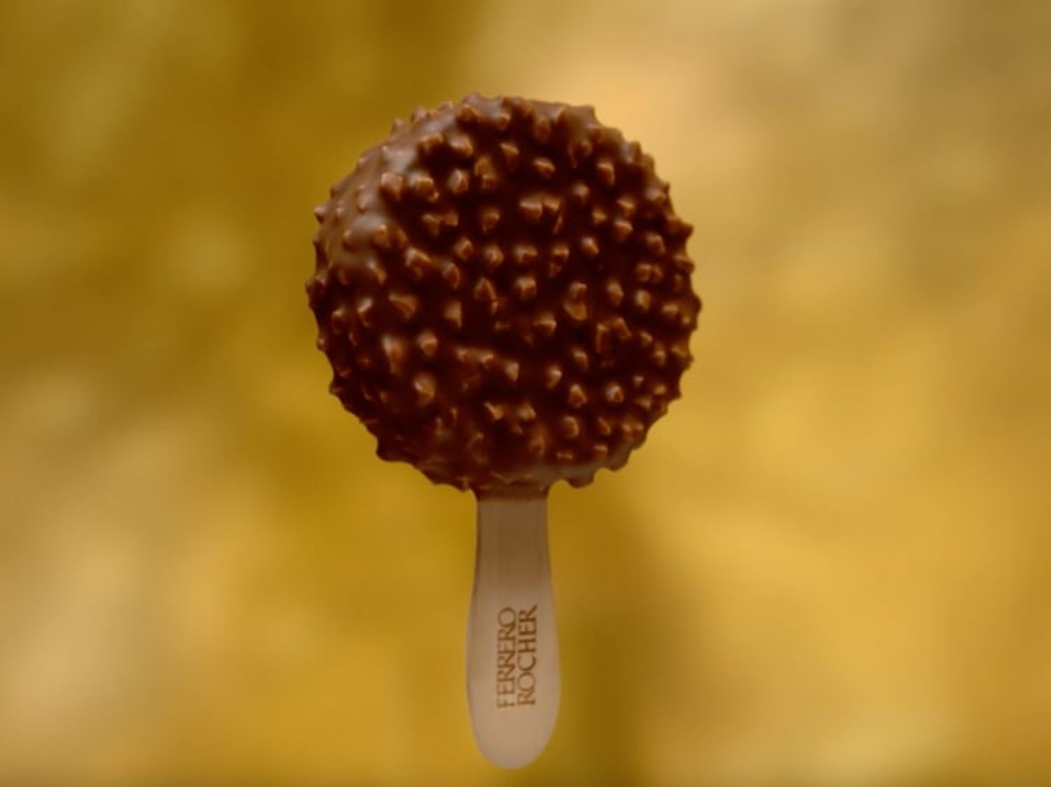 Image shows a Ferrero Rocher ice cream bar.