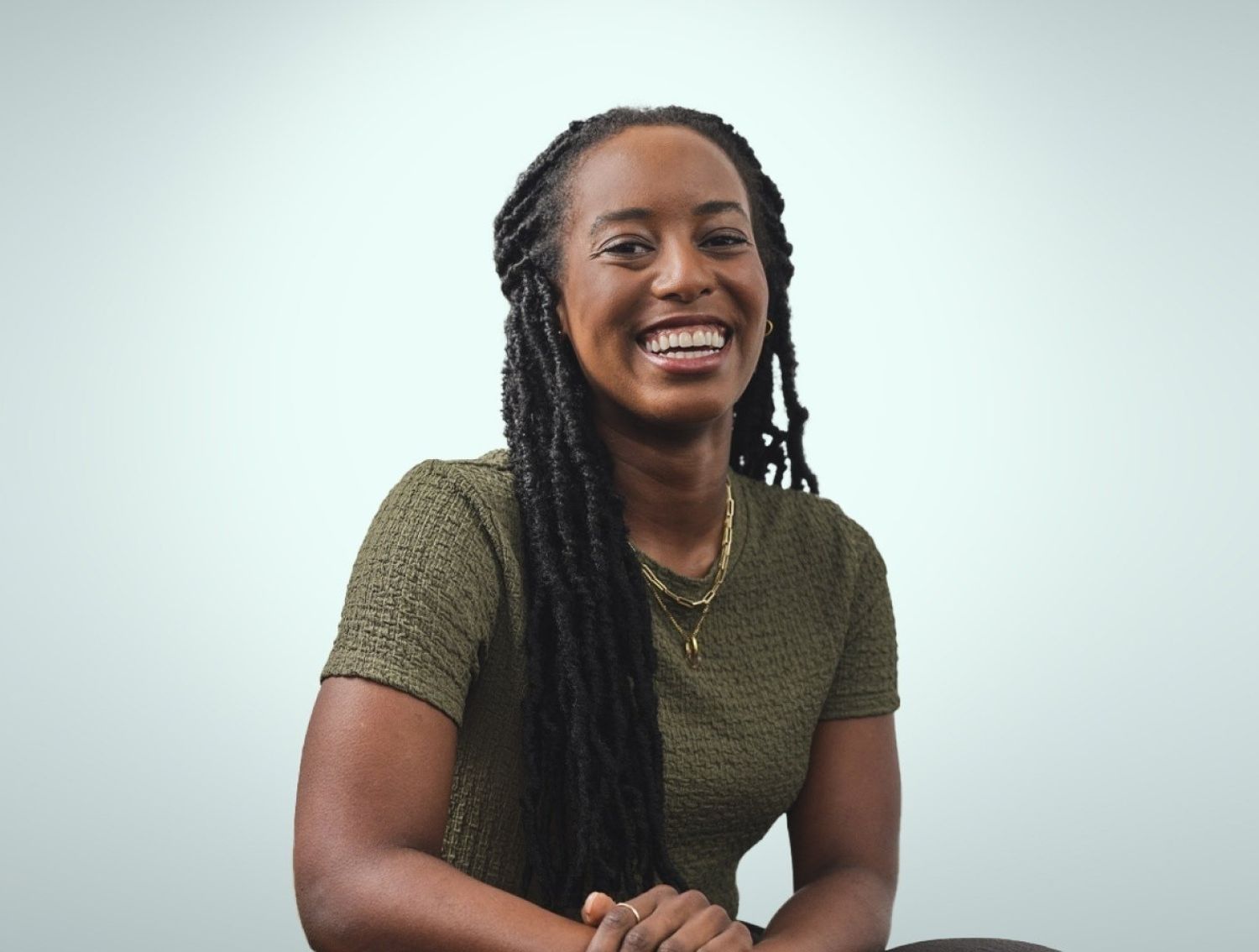 Woman smiling at the camera