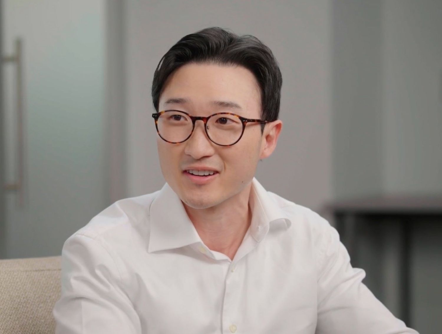 Bryce, The Trade Desk, being interviewed for an Edge Academy course