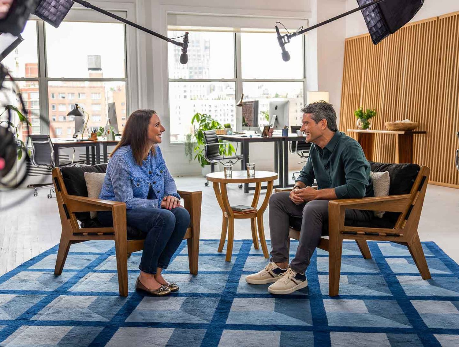 Samantha Jacobson, The Trade Desk, interviewing a colleague