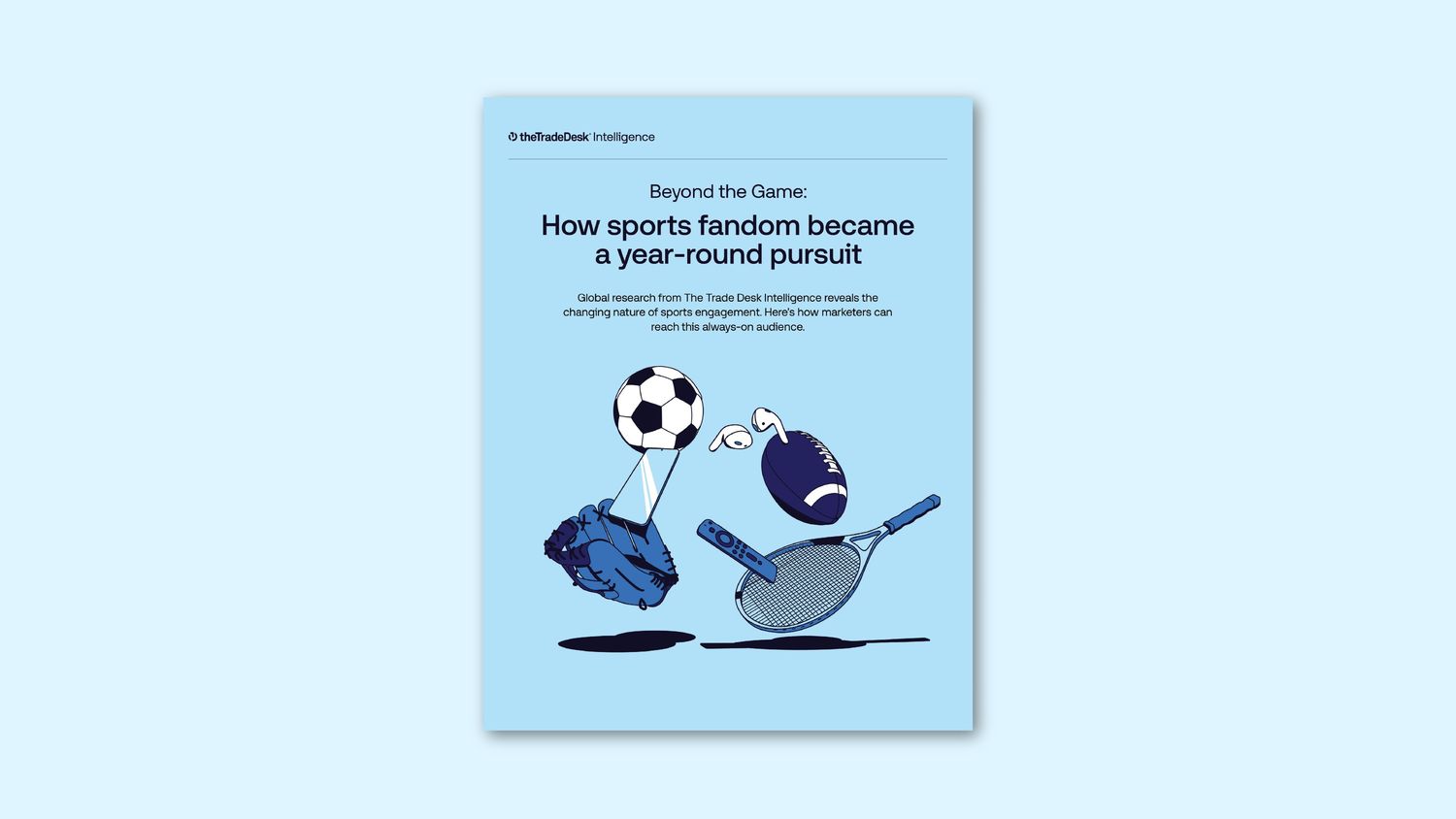 Sports fandom report cover
