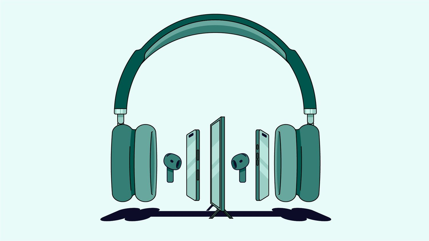 Green graphic representing The Trade Desk x Spotify Omnichannel Partnership
