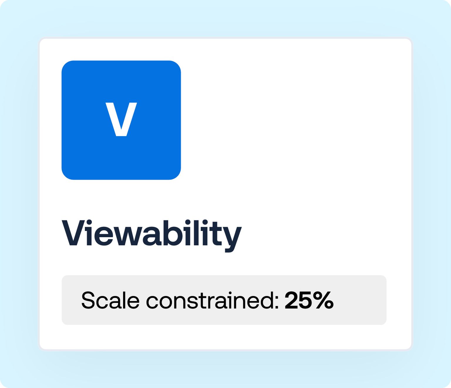 Viewability tile on The Trade Desk's Programmatic Table