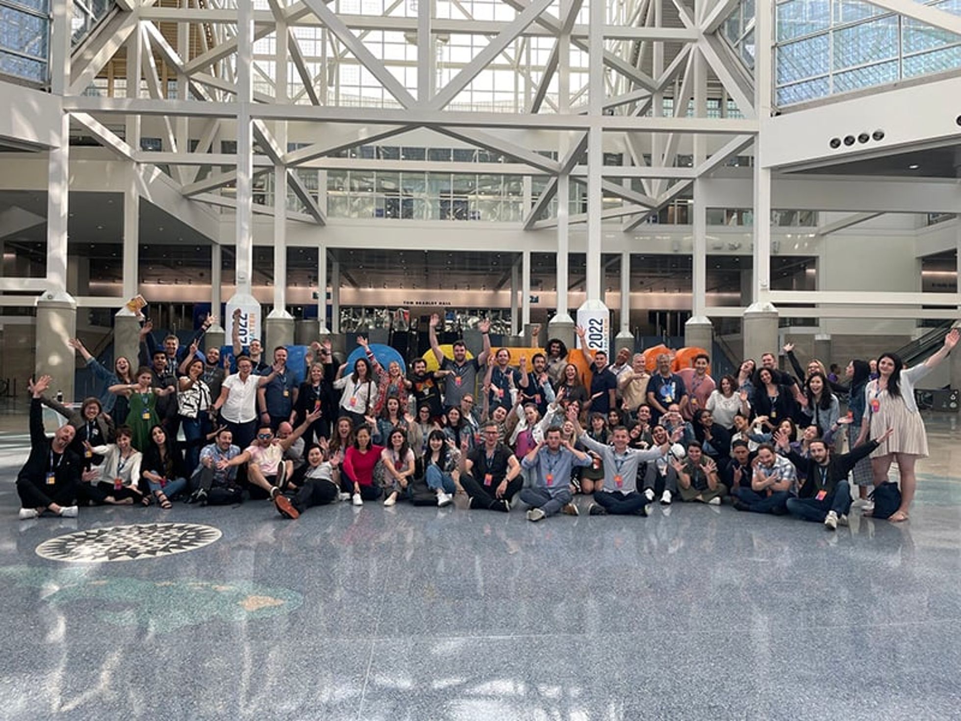 The Trade Desk - Group of coworkers at a conference