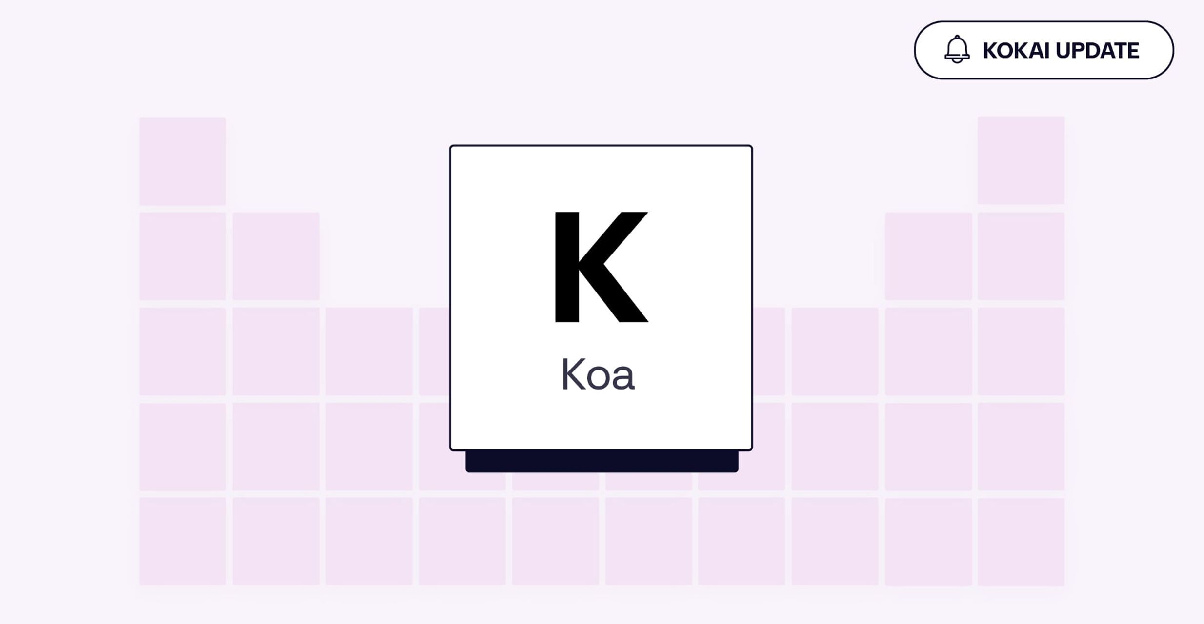 Purple graphic with the K - Koa title from The Trade Desk platform