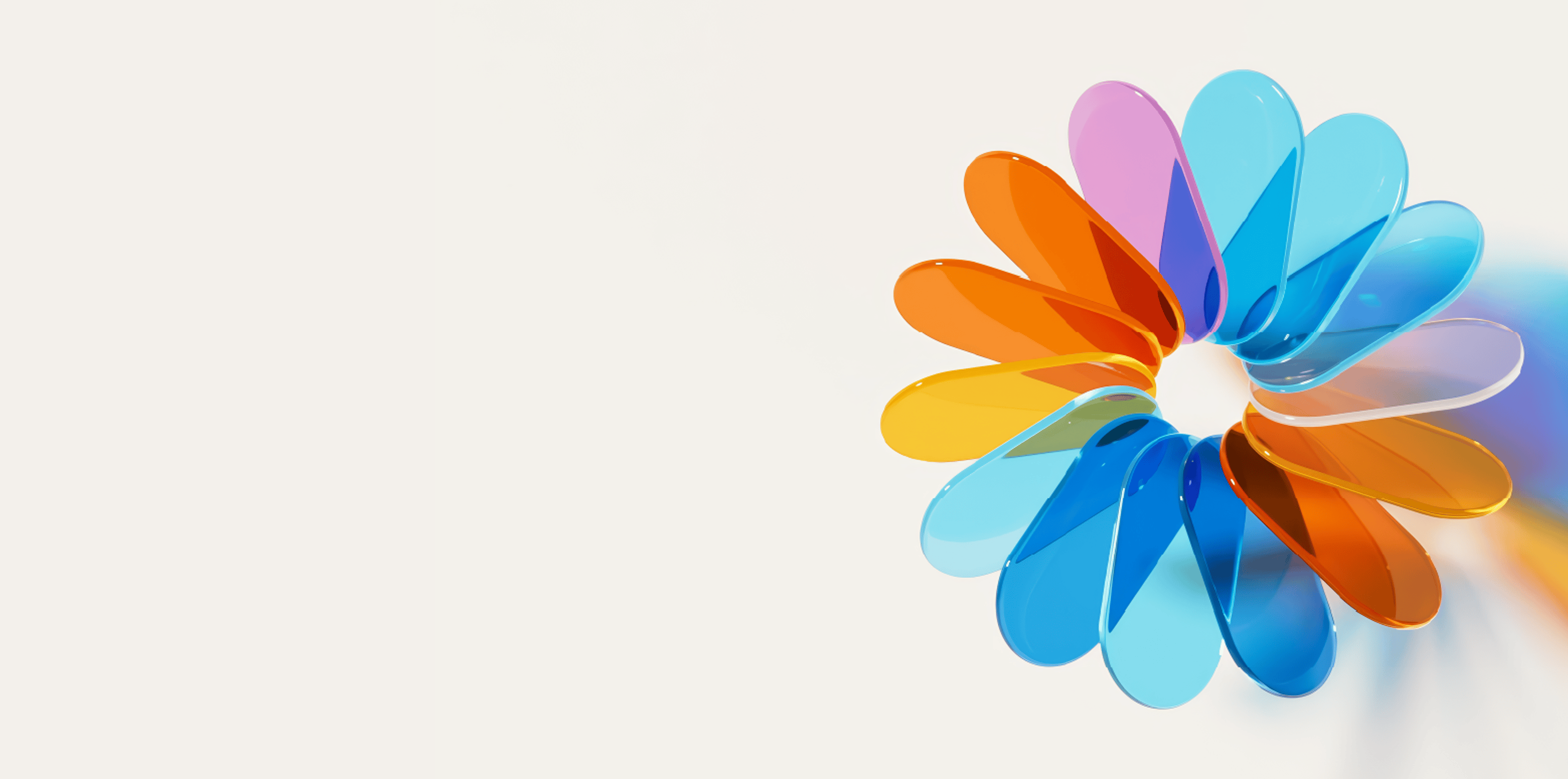 Background image of a rainbow color wheel