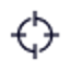 An icon of a crosshair symbol representing targeting or focus.