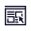An icon showing a webpage layout with a cursor clicking on it.