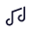 Musical note icon