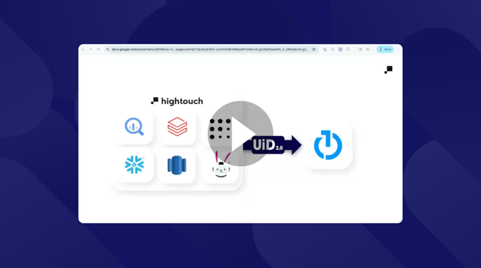 Thumbnail showing a video still from the Hightouch ID Express UID2 activation demo