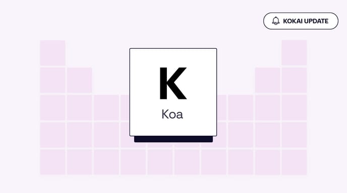 Purple graphic with the K - Koa title from The Trade Desk platform