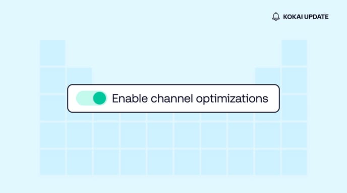 Illustration showing UI from The Trade Desk platform with the option 'Enable channel optimizations' toggled on.
