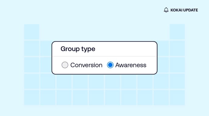 Illustration showing UI from The Trade Desk platform with the option 'Awareness' selected.