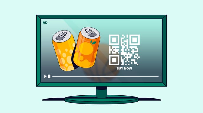A screen displaying a website with a prominent QR code, illustrating how to integrate QR codes for user engagement.