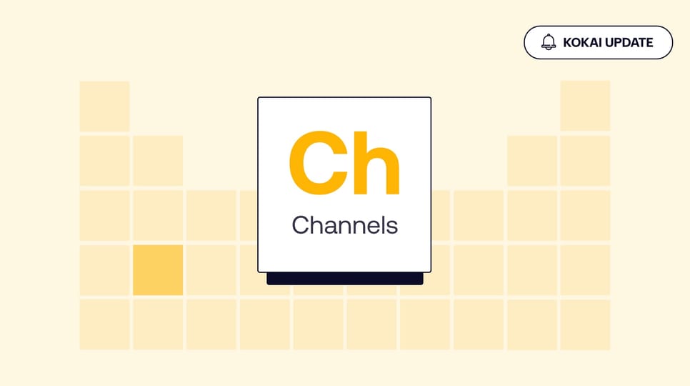 Yellow graphic of "Ch - Channels" tile for The Trade Desk - Kokai Update
