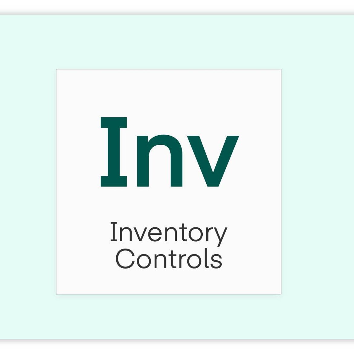 Inv - Inventory Controls