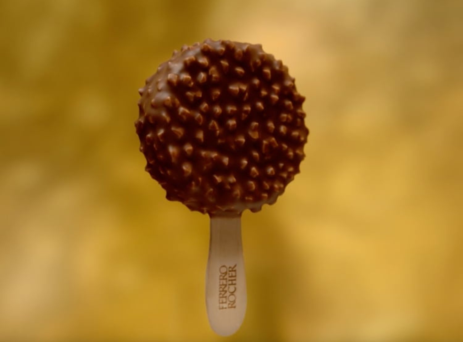 Image shows a Ferrero Rocher ice cream bar.