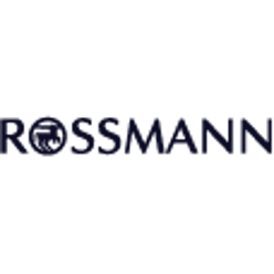 A logo displaying the word "ROSSMANN" in uppercase letters, with a stylized horse and rider icon inside the letter "O."