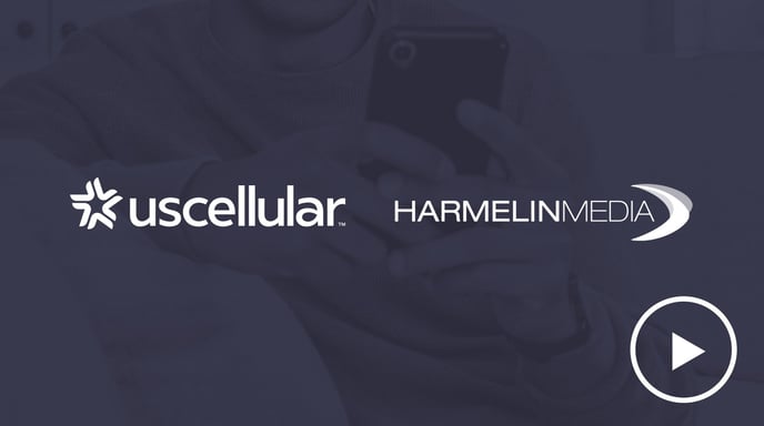 Uscellular x Harmelinmedia logos